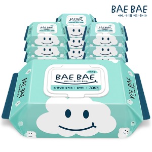 BAEBAE(베베) 아기물티슈 비데용 55gsm 캡형30매 10팩